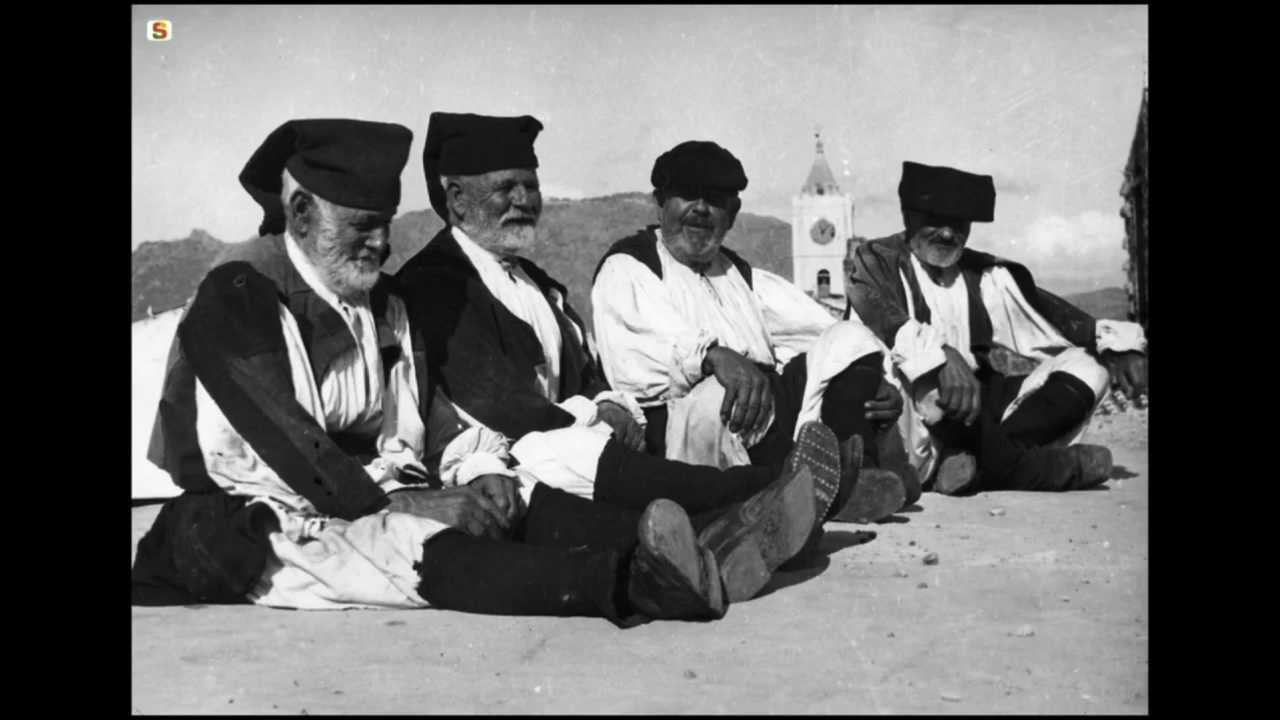 Sardische Männer 1900-1930 Uomini Sardi