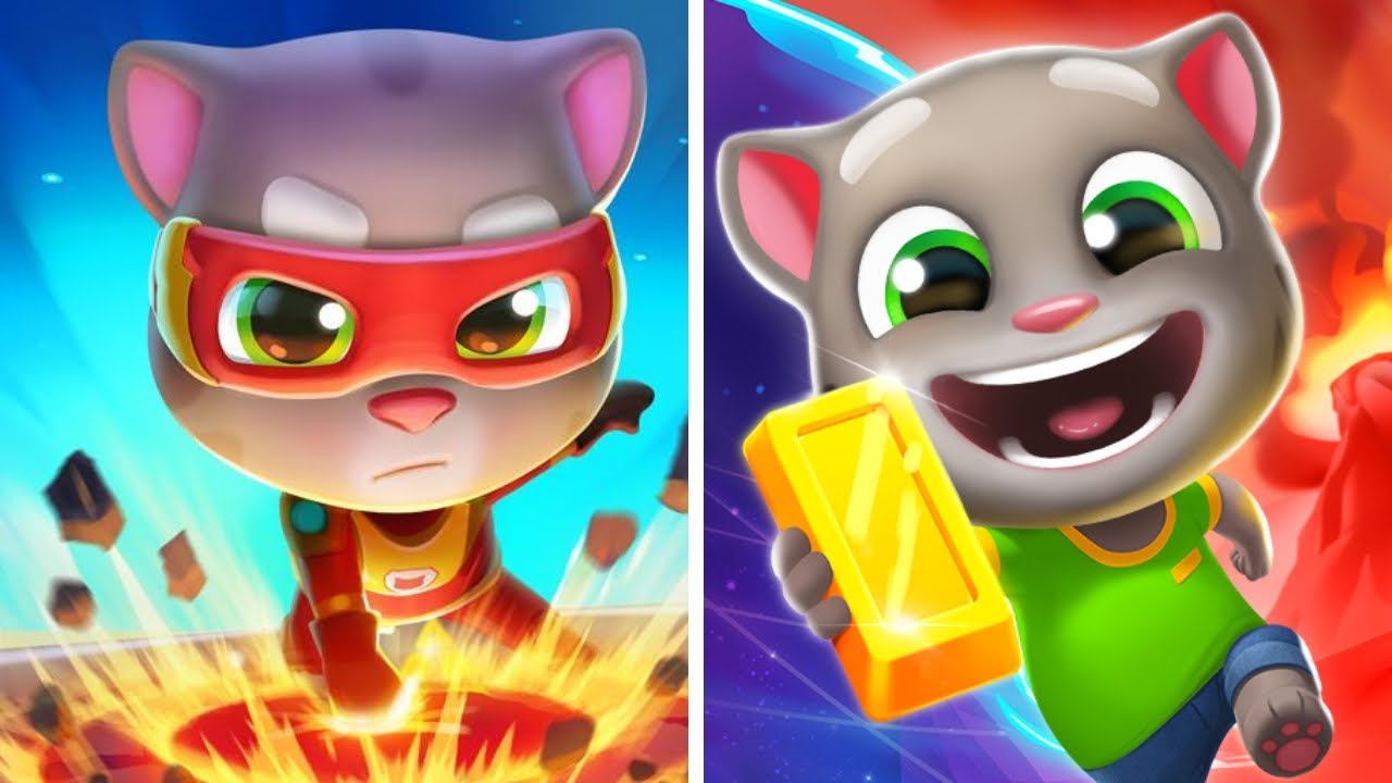 Talking Tom Time Rush Vs Talking Tom Hero Dash ✅💚✅ Walkthrough Max Gameplay TT3785