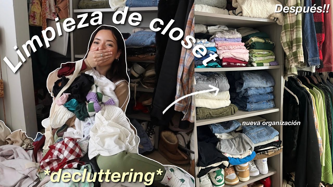LIMPIEZA DE CLOSET 2024!! 🧺💗// decluttering y nueva organización⭐️