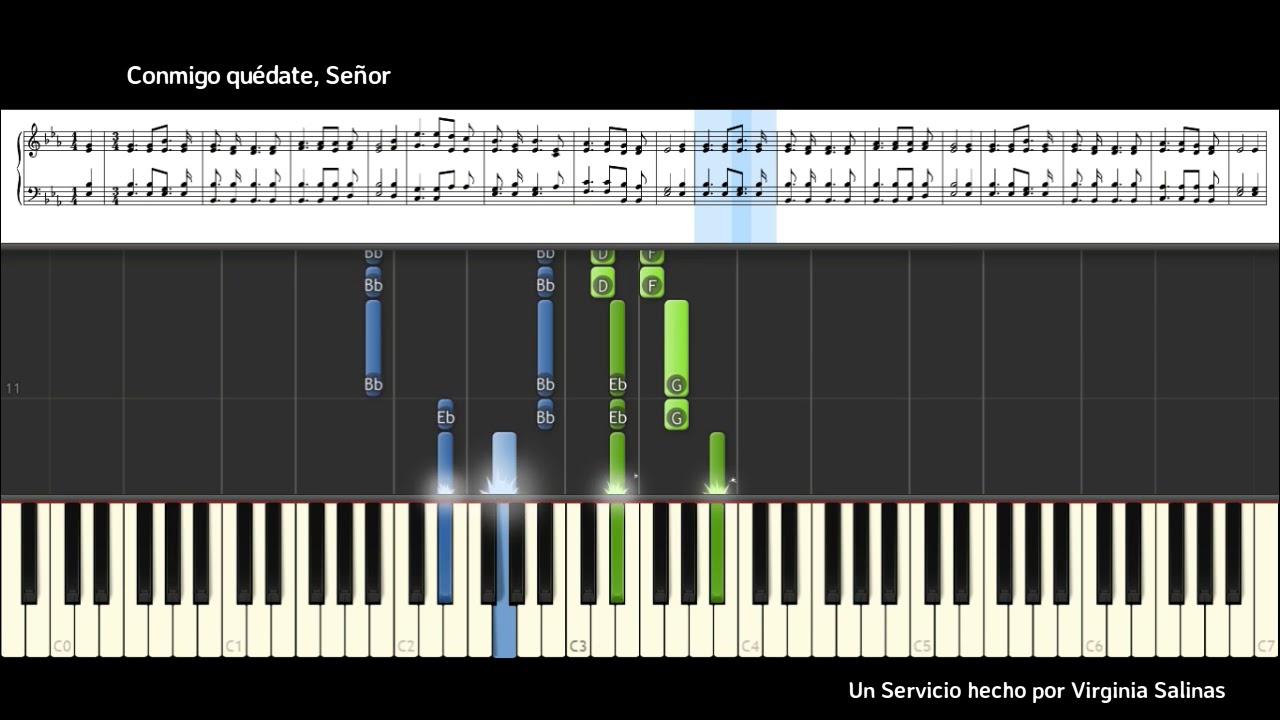 Abide with Me; ’Tis Eventide / Conmigo quédate, Señor / LDS / SUD Piano Tutorial