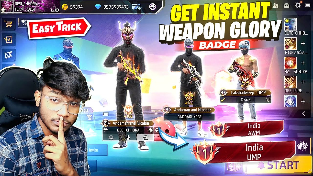 TRICK TO GET INSTANT WEAPON GLORY BADGE | EASY TRICK