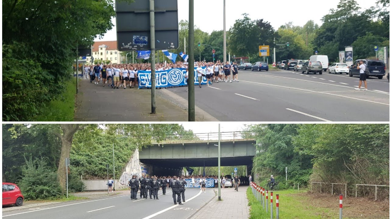 MSV Duisburg Fanmarsch Saisonauftakt 2023/2024