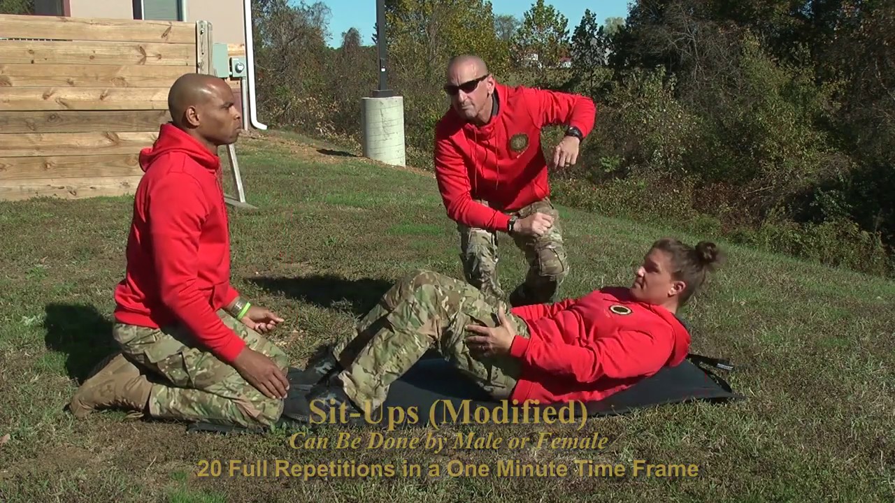 St. Mary's County Sheriff's Office Agility Test: Sit ups