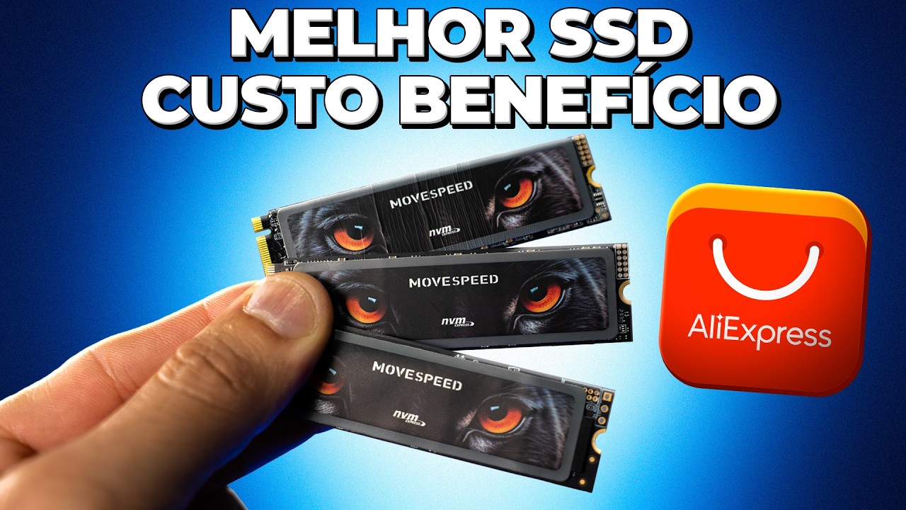 O MELHOR SSD DE ALTA VELOCIDADE PARA COMPRAR NO ALIEXPRESS! SSD M.2 MOVESPEED, TOP NO PS5 E PC!