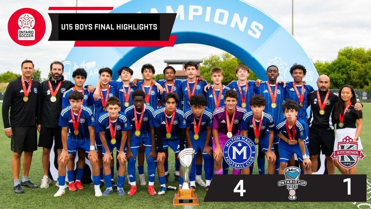 🔥 U15 BOYS HIGHLIGHTS - MILTON MAGIC FC vs KITCHENER TFC - 2025 MilkUP Ontario Cup