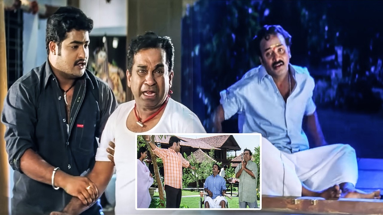 Jr Ntr, Brahmanandam , Venu Madhav Top Funny Movie Comedy Scene | @telugucineaura
