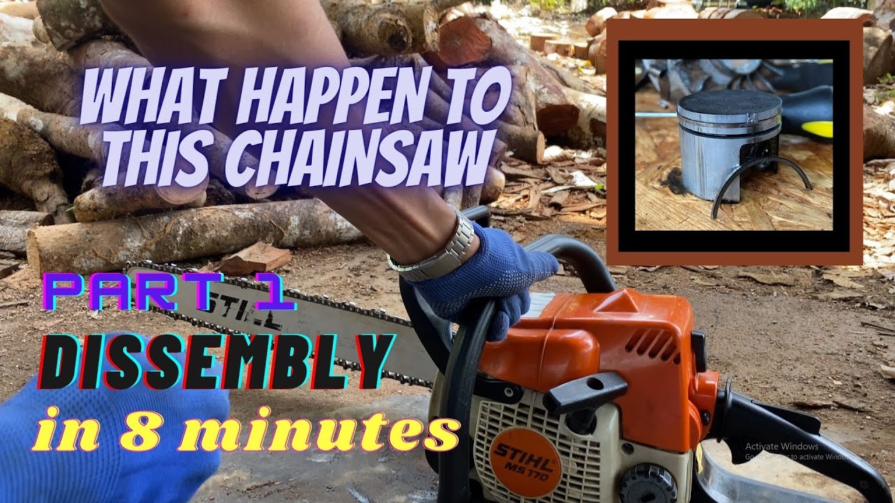 DIY STIHL ms170 (piston ring problem) Part1