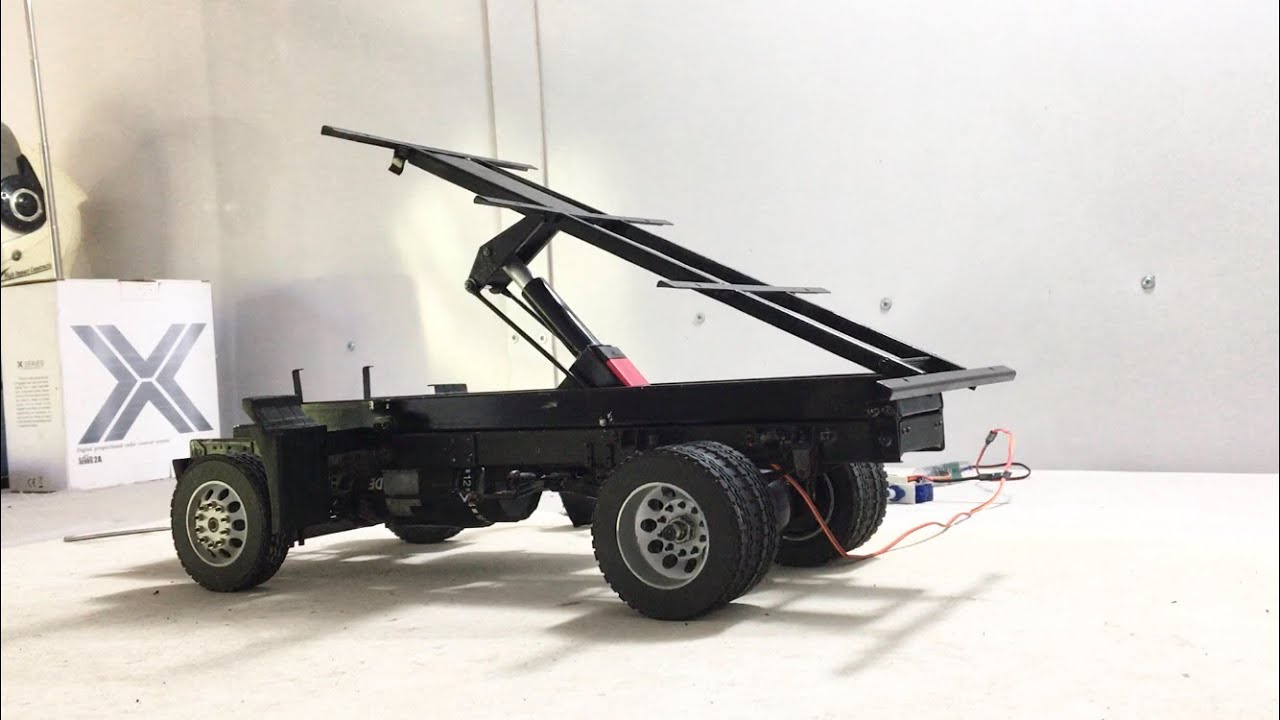 HOW TO MAKE AMAZING HYDRAULIC SERVO 20KG RC TRUCK 1/14 SCALE FOR RC HEAVY CONSTRUCTION  HANDMADE DIY