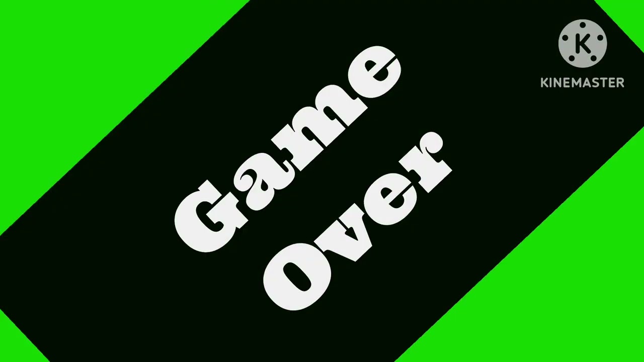 Green screen game over for creepypasta ￼