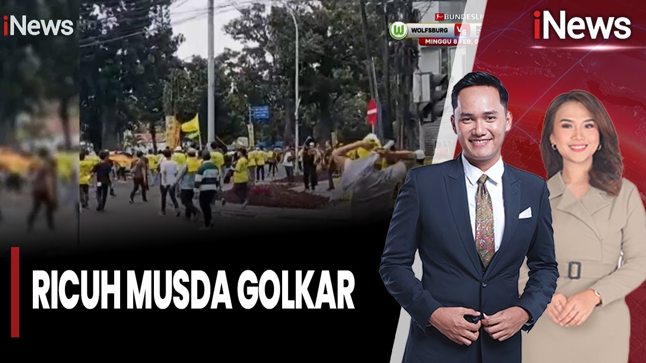 Musda Golkar Ricuh, Dua Kelompok Massa Bentrok | iNews Pagi (03/03)