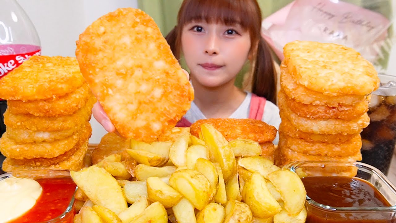 【ASMR】フライドポテト2kg [咀嚼音/大食い]