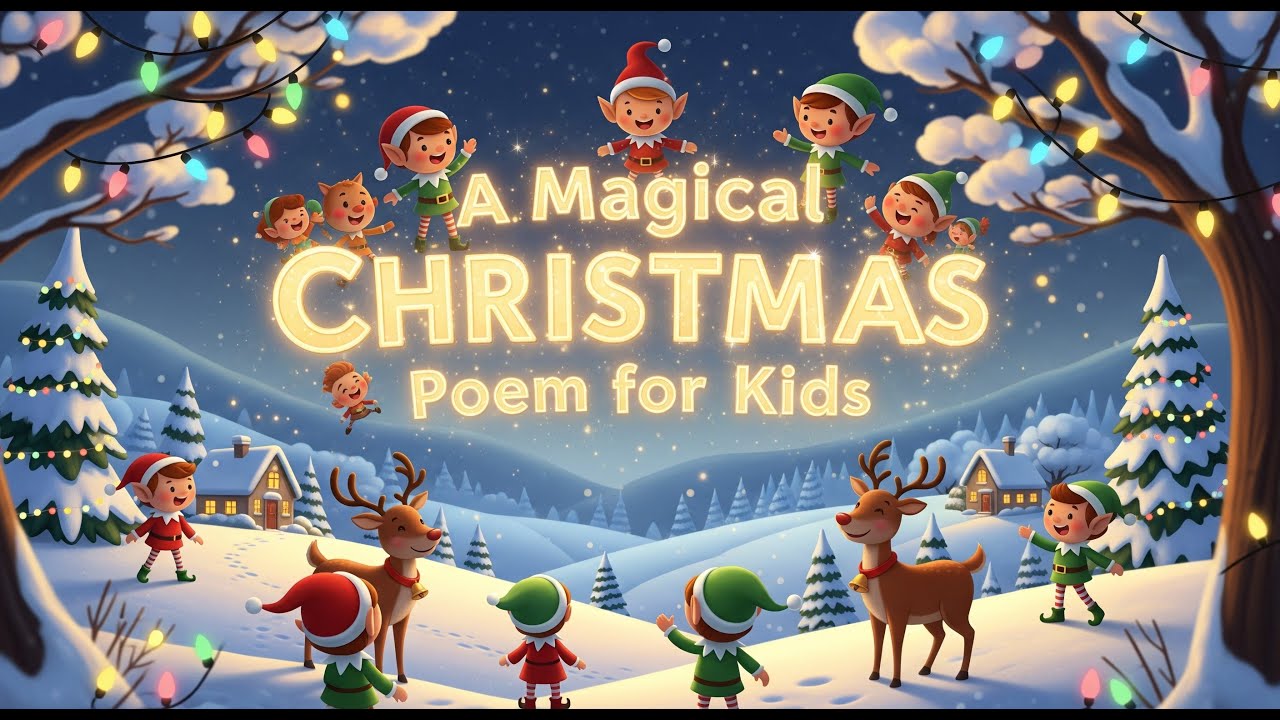 A Magical Christmas Poem for Kids | Fun Holiday Rhymes, Santa, Elves & Christmas Magic