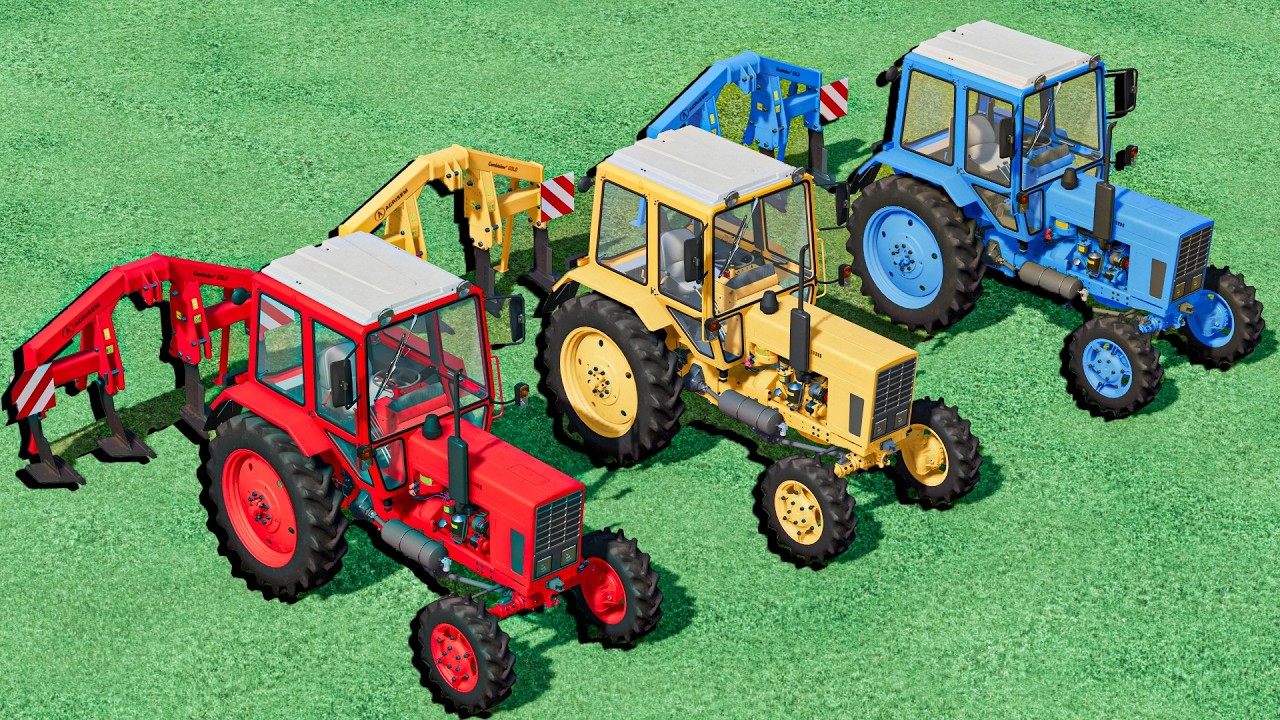 MINI TRACTORS OF COLORS  - SOIL PROTECT on My New Farm | FS22