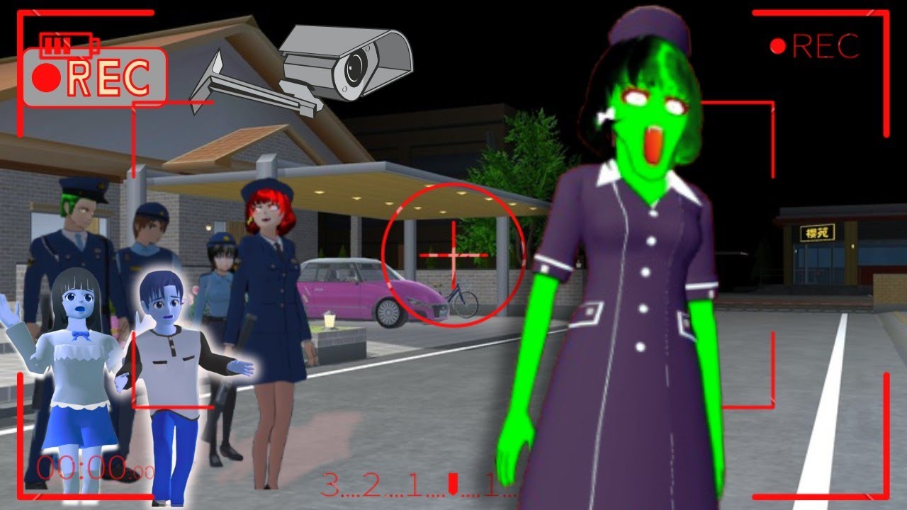 YUTA MIO PANIK CCTV MEREKAM ZOMBIE SUSTER NGESOT HIJAU MENCULIK YUTA DI DEPAN #sakuraschoolsimulator