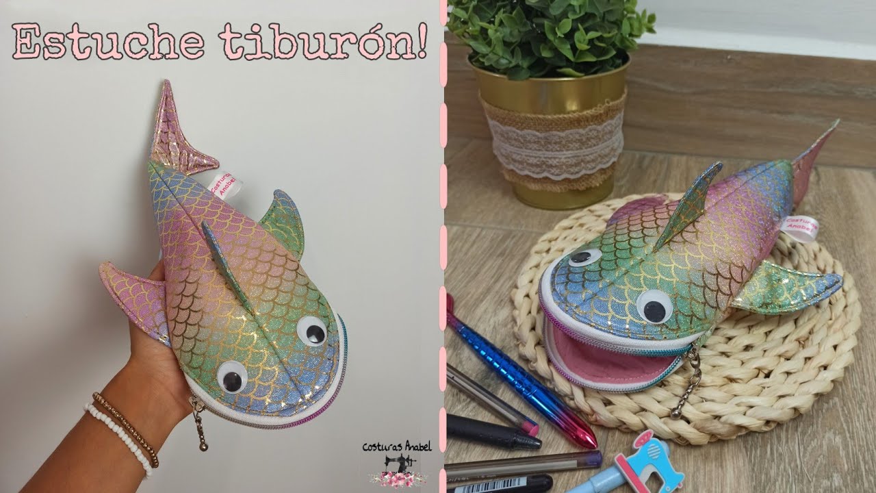 Estuche tiburón 🦈| Súper chulo 😊| Patrón gratis!!!