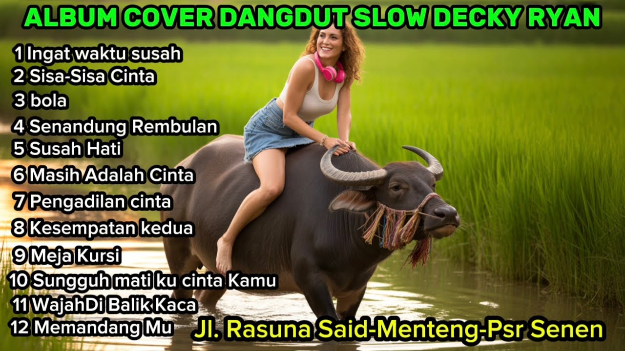 Album cover dangdut slow decky Ryan Viral,Ingat Waktu susah,Sisa sisa Cinta, Bola,Muter Kota Jakarta