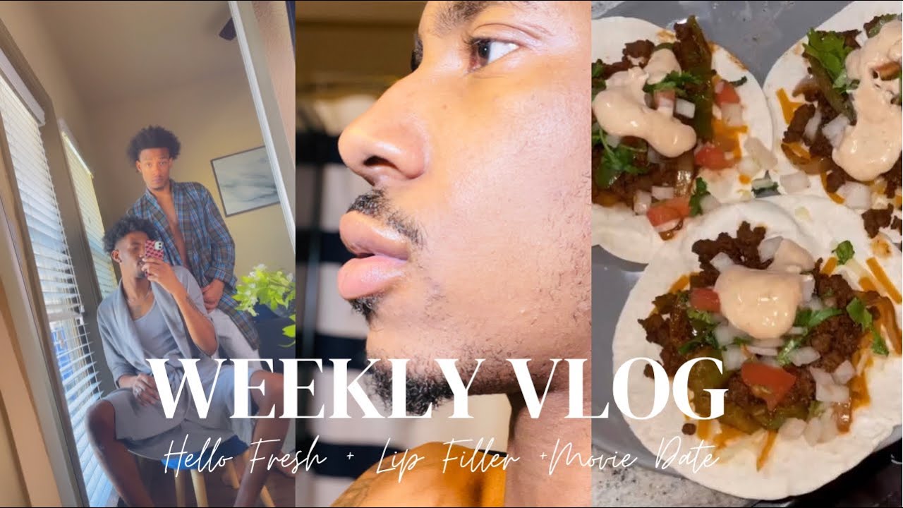 Weekly Vlog| Trying Hello Fresh + Rhobert Got Lip Filler + Movie Date..
