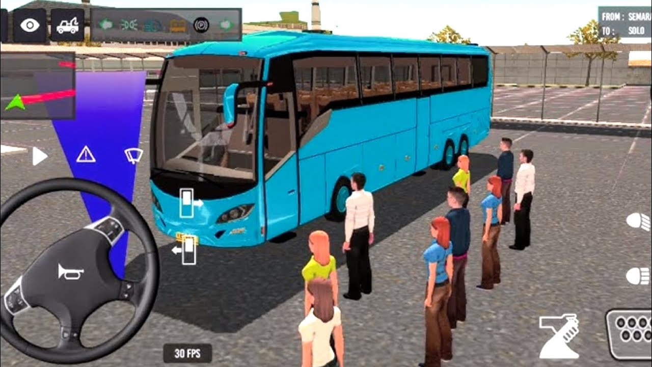 🤯Bus Simulator😈Gameplay💥 Passenger Pickup & Drop 🚌 Realistic Bus Driving Game Hindi