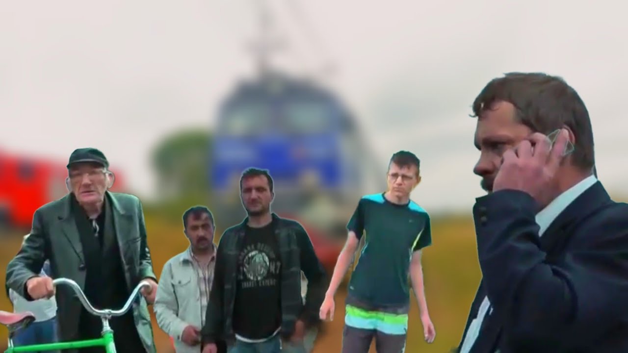 GRUBA ZADYMA na przejeździe kolejowym!