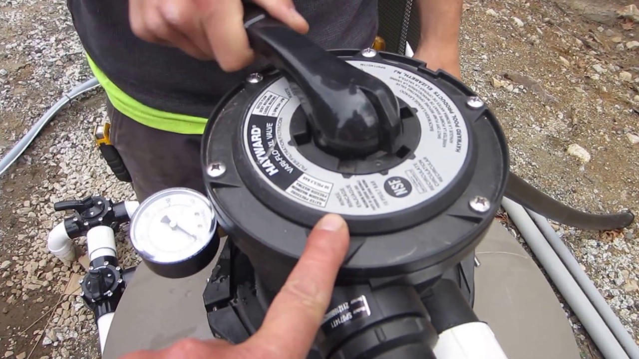 Backwashing a Hayward sand filter w/ VSP (Variable Speed )