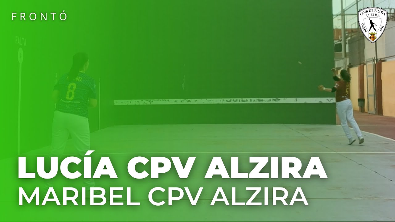 🟢FRONTÓ INDIVIDUAL 4 I MIG — 1ª FEMENINA — LUCÍA CPV ALZIRA vs MARIBEL CPV ALZIRA — 10/1/2026