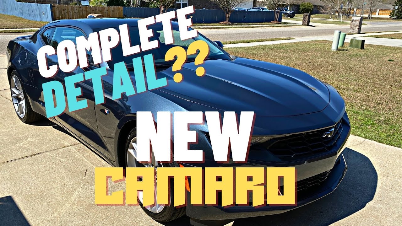 detailing a new chevrolet camaro