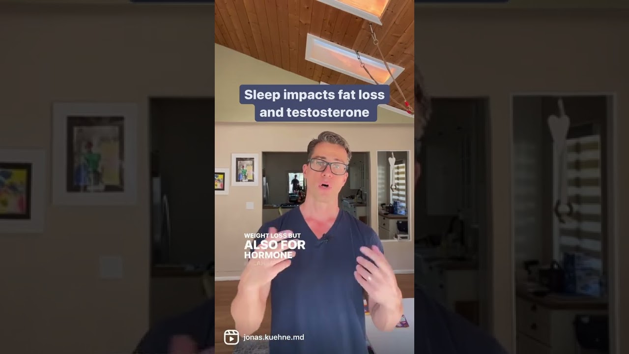 Lack of sleep time and quality causes weight gain and low testosterone.