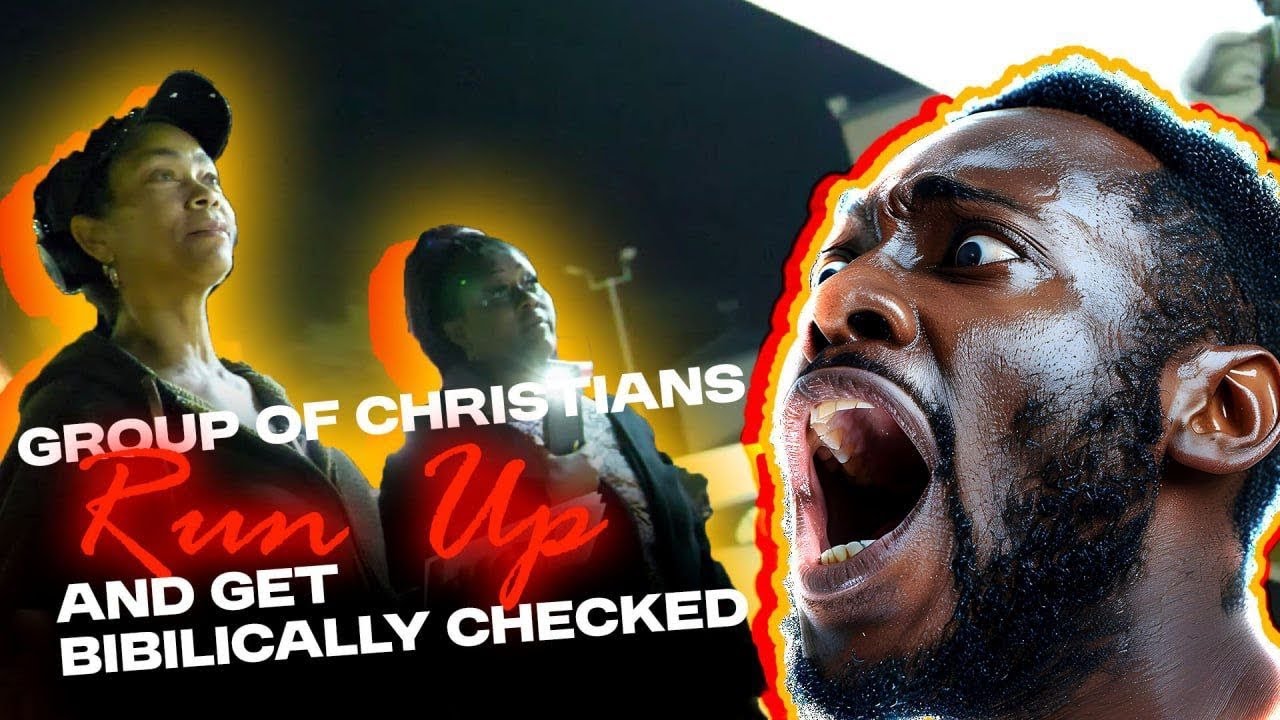 Group of Christians Run Up And Get Biblically Checked