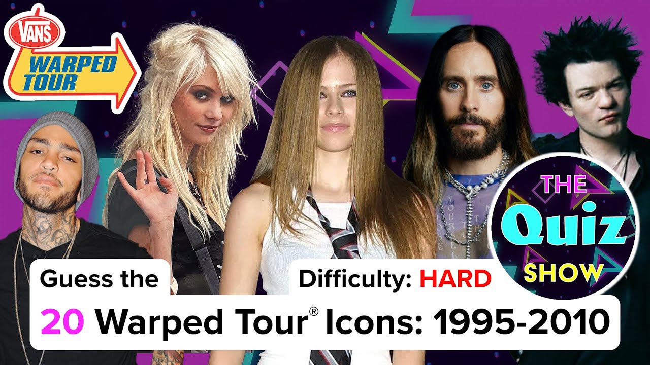 Guess the Warped Tour Icons 1995-2010 | Difficulty: ⚠️ HARD ⚠️ | The Quiz Show