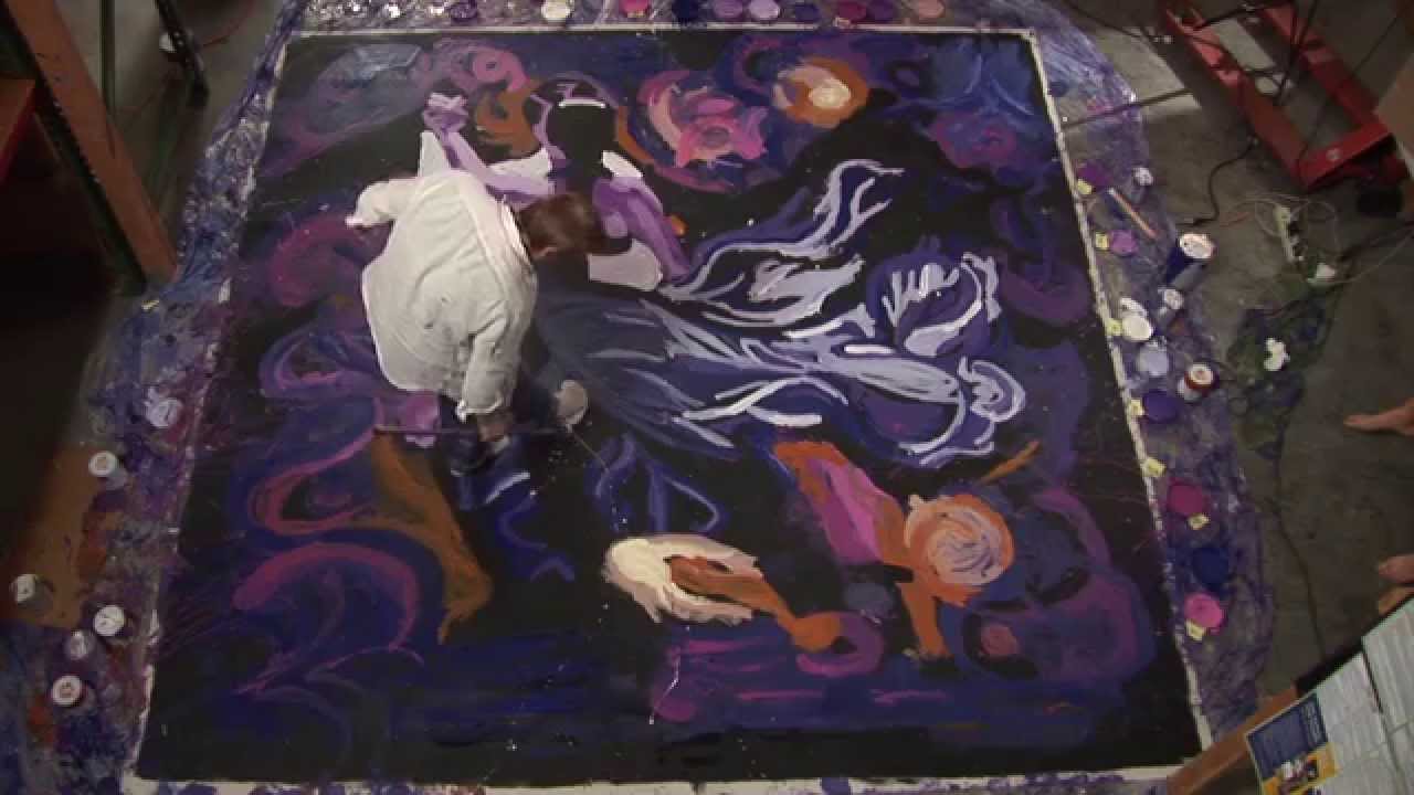 Painting with Dance - Painted in 106 moves (watch to the end!)