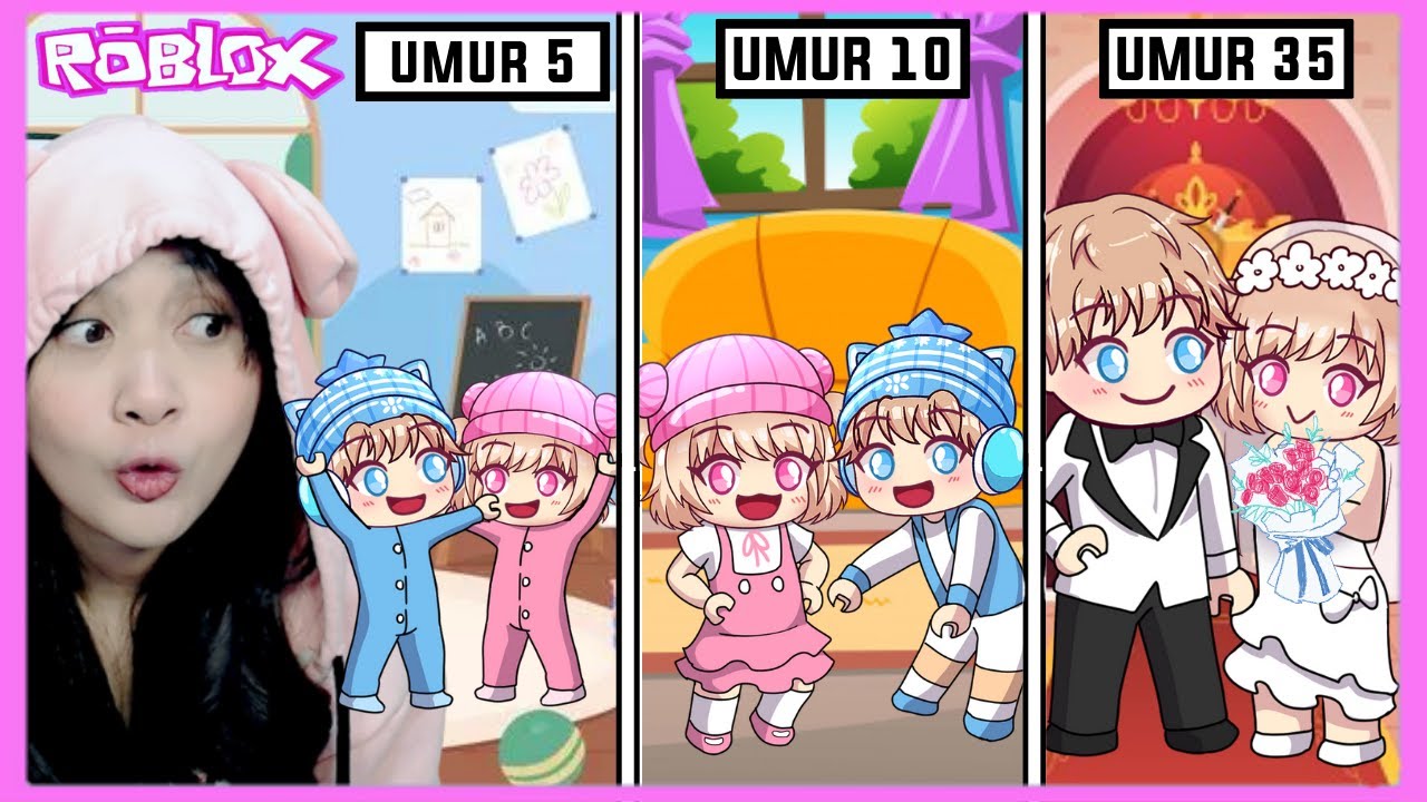 Naik Mesin Waktu, Untuk Mengulang Perjalanan Hidup Ku dan Abangku dari Bayi sampai Dewasa (ROBLOX)