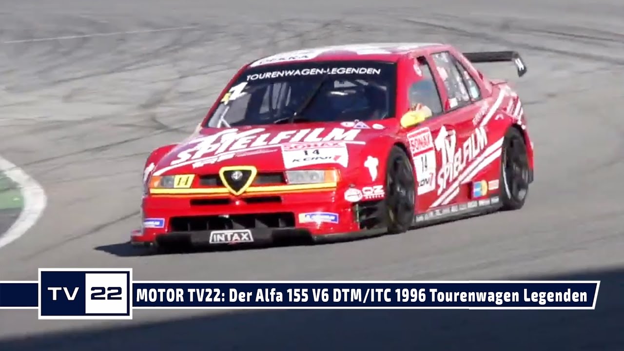 MOTOR TV22: Alfa 155 V6 DTM | ITC 1996 mit Onboard von Stefan Rupp Tourenwagen Legenden Hockenheim