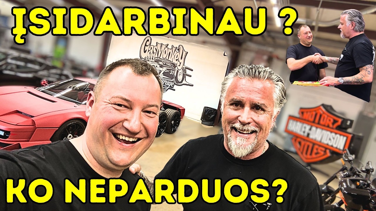 Įsidarbinom į GAS MONKEY GARAGE.  Ko NEPARDUOS Richard Rawlings?  Lankomės GAS MONKEY garaže.