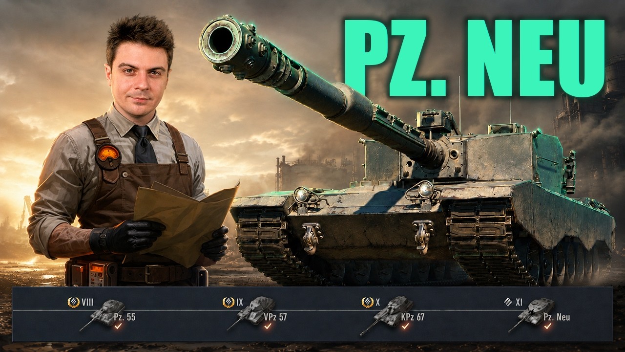 Pz. Neu &ndash; Ilyen az &Uacute;J n&eacute;met neh&eacute;z tank&aacute;g! 👌