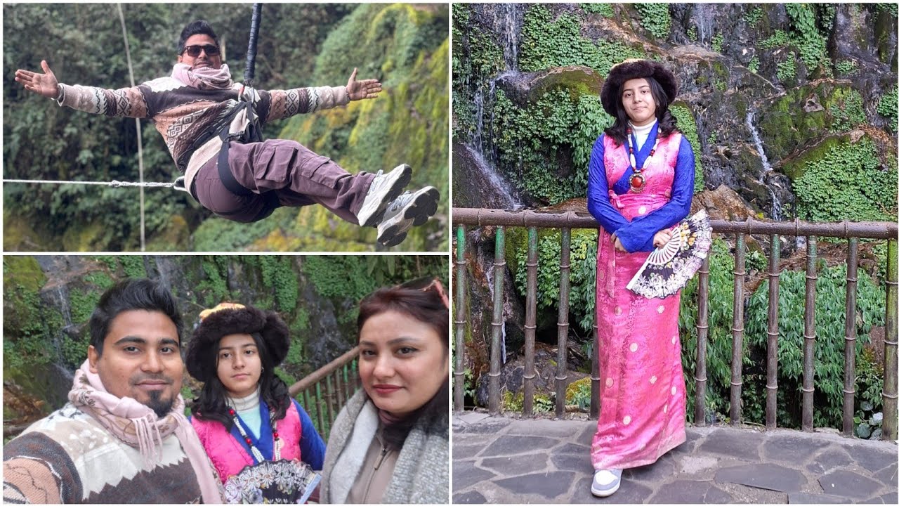 Gangtok ko Famous Bakthang Waterfall ma Chori Ra Maile Zip Line Chadim 😊 