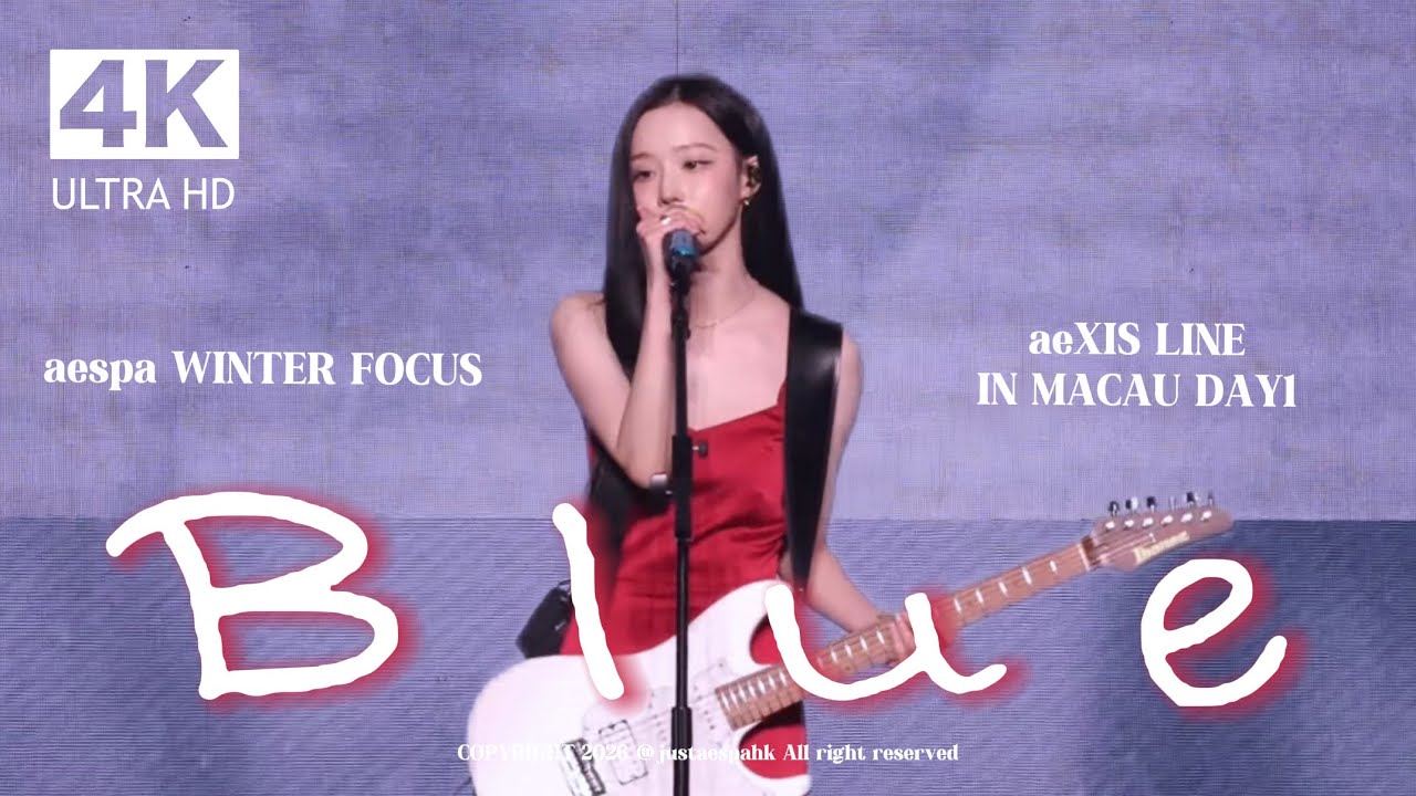 [4K][FANCAM] aespa WINTER 'BLUE’｜260307 aespa LIVE TOUR SYNK: aeXIS LINE 직캠 in Macau Day 1