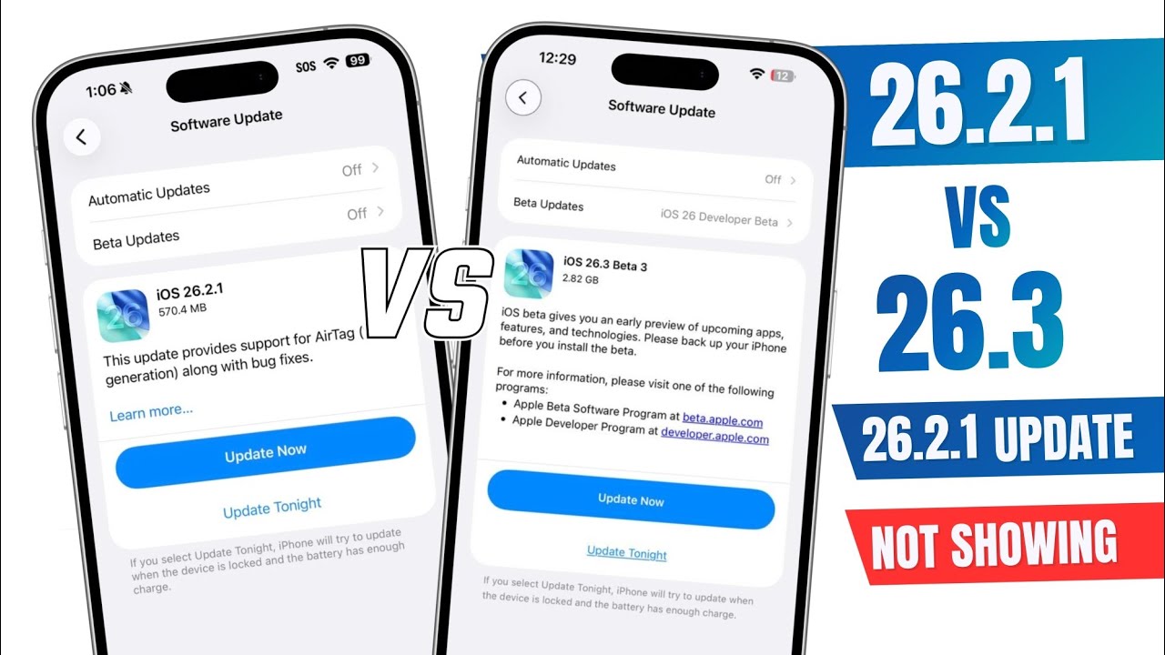 iOS 26.2.1 Vs iOS 26.3 | iOS 26.2.1 Not Showing | iOS 26.2.1 Update |  26.2.1 Update Karna Chahiye ?