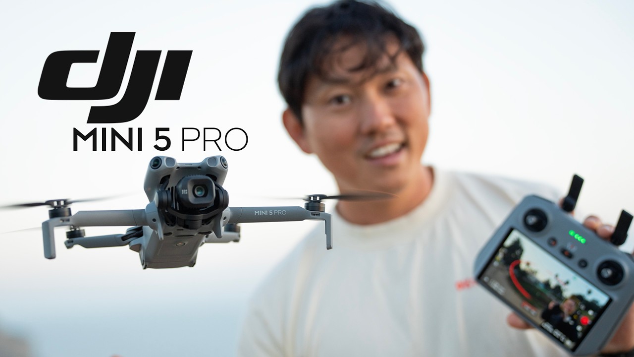 DJI MINI 5 PRO | Миниатюрный дрон с большой камерой! Сенсор 50 Мп 4K120 1 дюйм