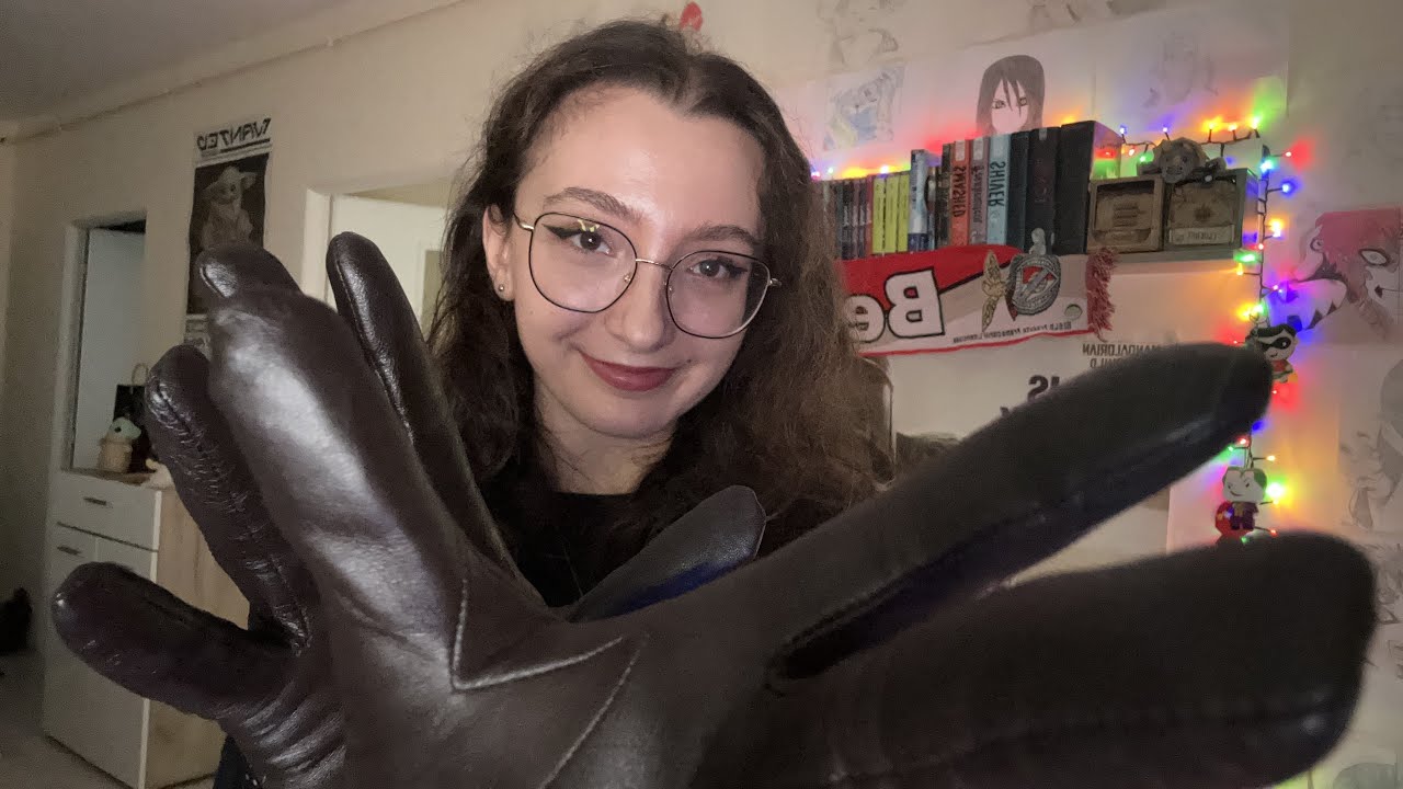 ASMR | Head Massage With Leather Gloves ft Layered Sounds 🧤