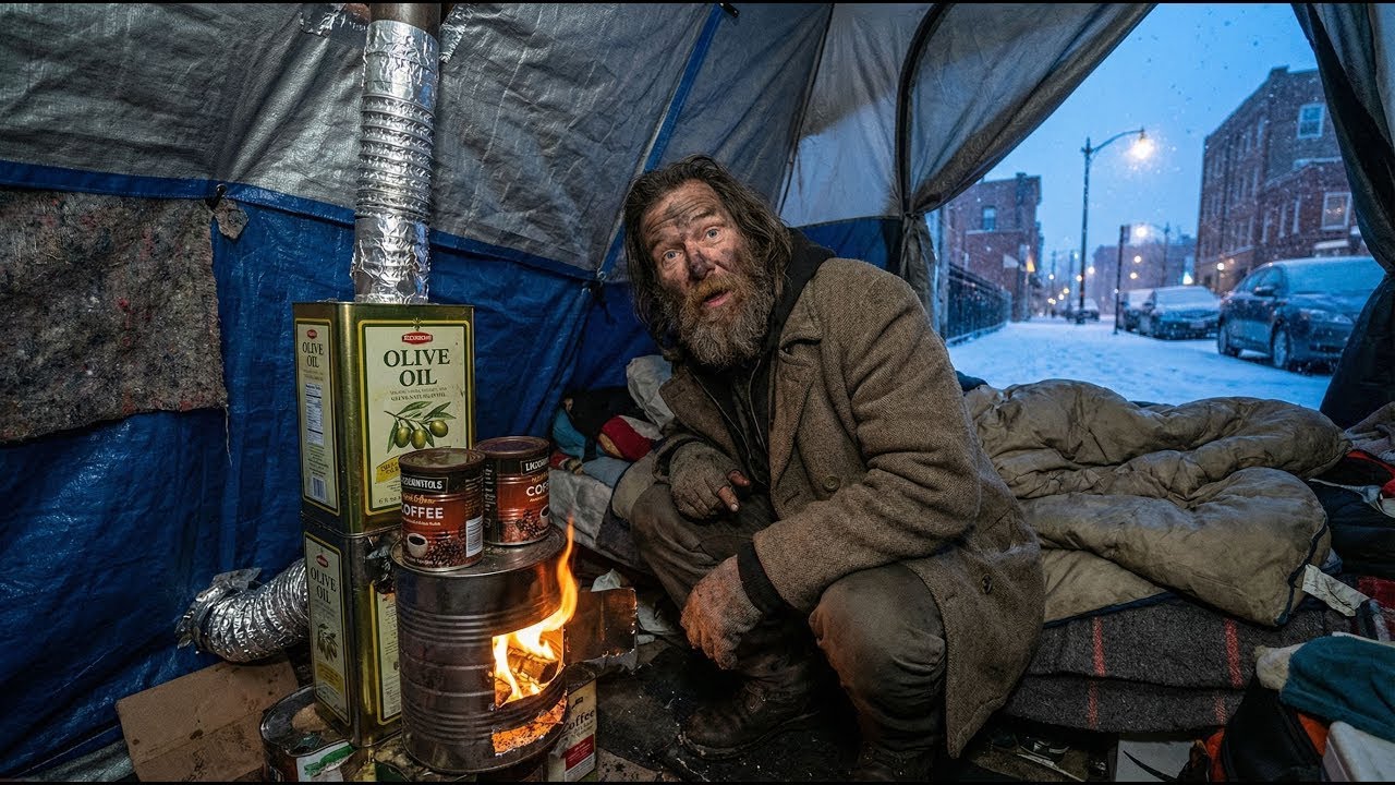 Wie Obdachlose Menschen Ihre Unterkünfte Ohne Gas/Elektrizität Heizen