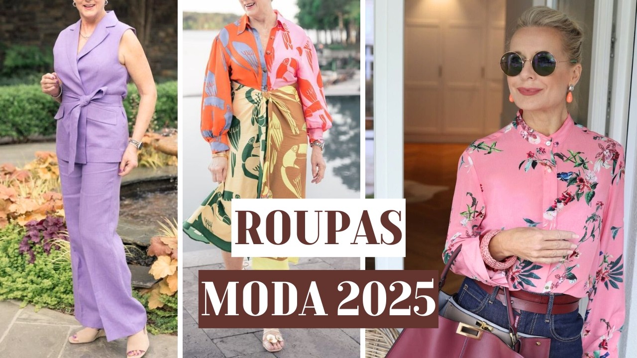 ROUPAS DE MODA 2025 para SENHORAS de 50 60 70 80 anos - ROUPAS para MULHERES MADURAS E ELEGANTES