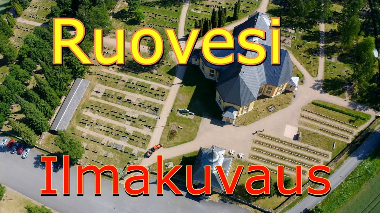 Ruoveden kirkko ilmasta kuvattuna-Suomen kirkot