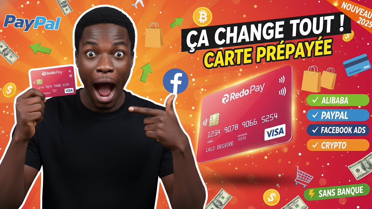 LA MEILLEURE CARTE VIRTUELLE GRATUITE pour vos Achats en Ligne ! 💳 RedotPay