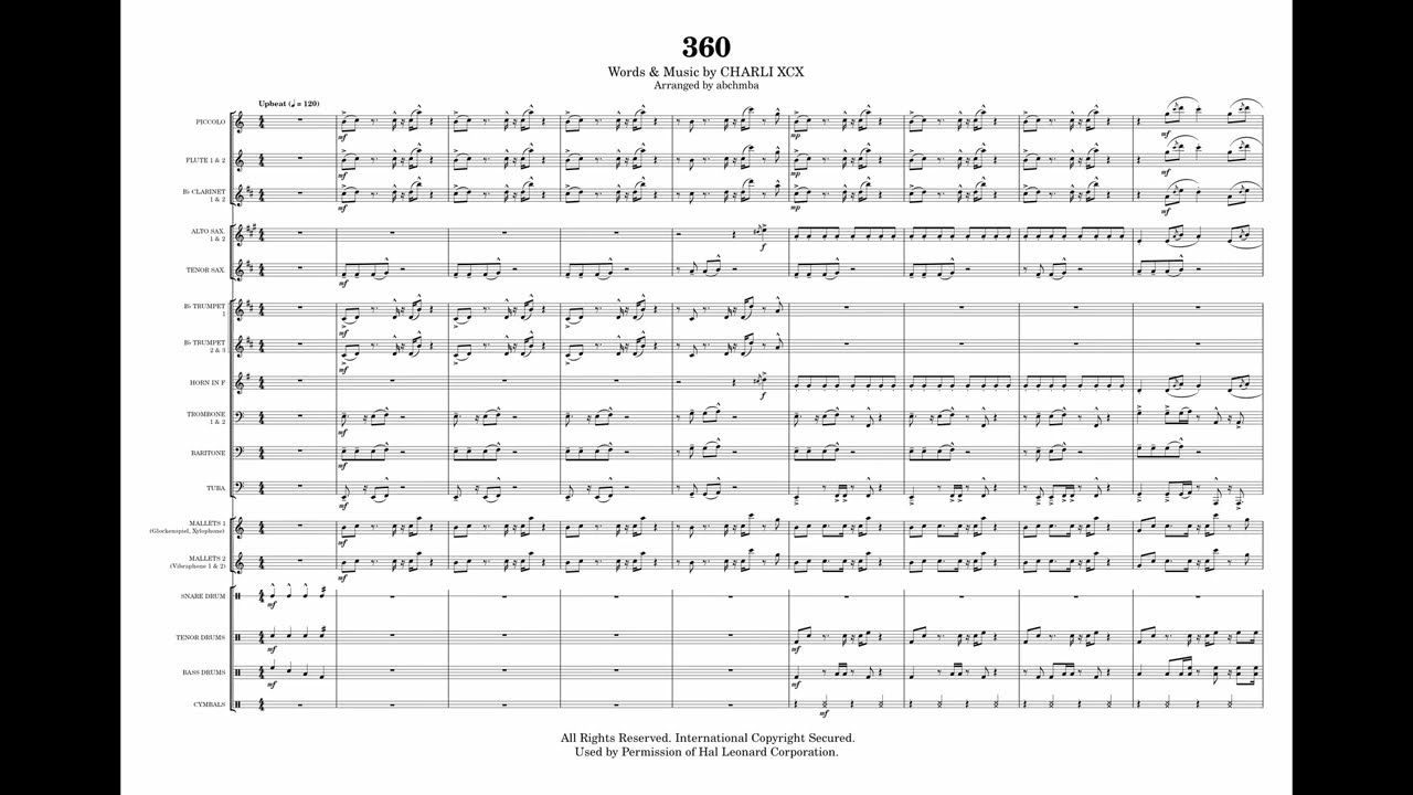 360 (Charli XCX) (marching band)