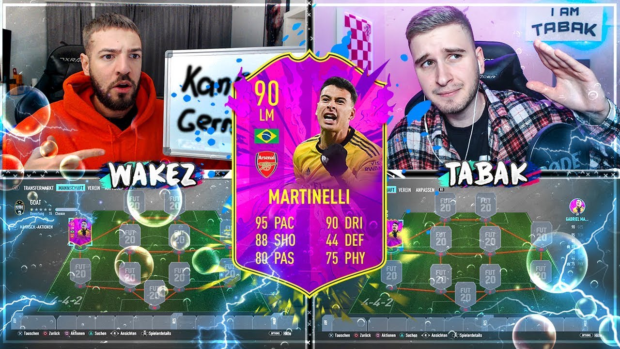 FIFA 20: FUTURE STARS MARTINELLI Squad Builder Battle 🔥🔥 IamTabak vs Wakez !!