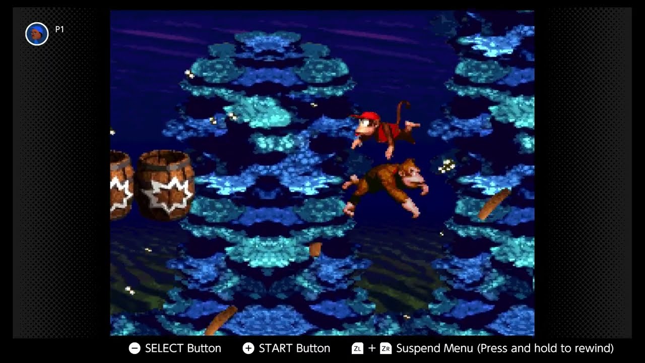 Donkey Kong Country; 4-4 Croctopus Chase!; 2024/8/2 AZL9S no mic SNES-NSO video