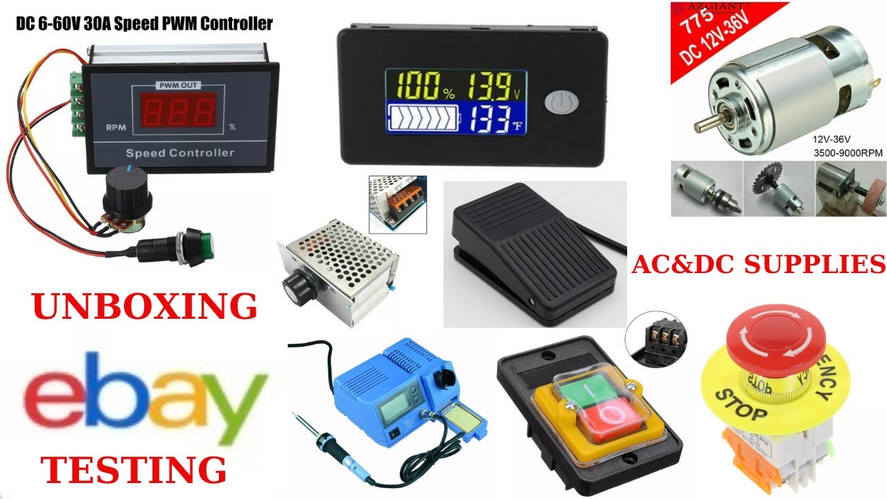 EBAY TOP ELECTRONICS SUPPLIES POWER SPEED SWITCH ON/OFF/ΣΥΝΔΕΣΗ ΜΟΤΕΡ 1hp ΜΕ ΡΥΘΜΙΣΤΗ ΤΑΣΗΣ/ΣΤΡΟΦΩΝ