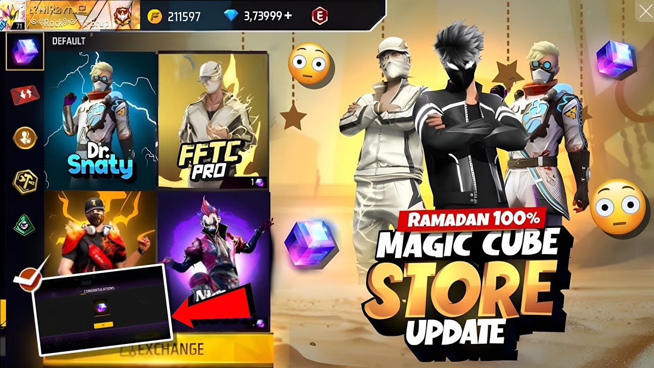 Ramadan Rare Magic Cube Store Update 🔥|Free Magic Cube Ramadan Event All Rewards |Ff New Event |