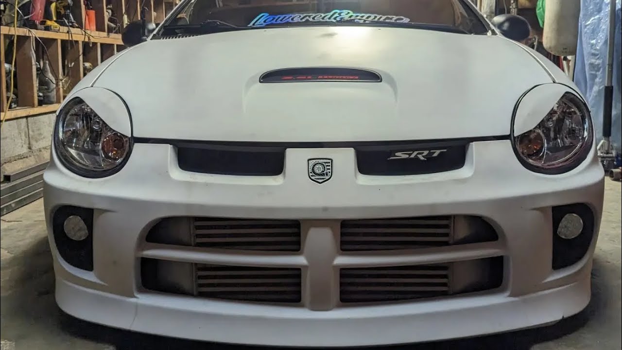 Installing CarDeluxeDesigns LED FOG LIGHTS on the bagged neon SRT 4