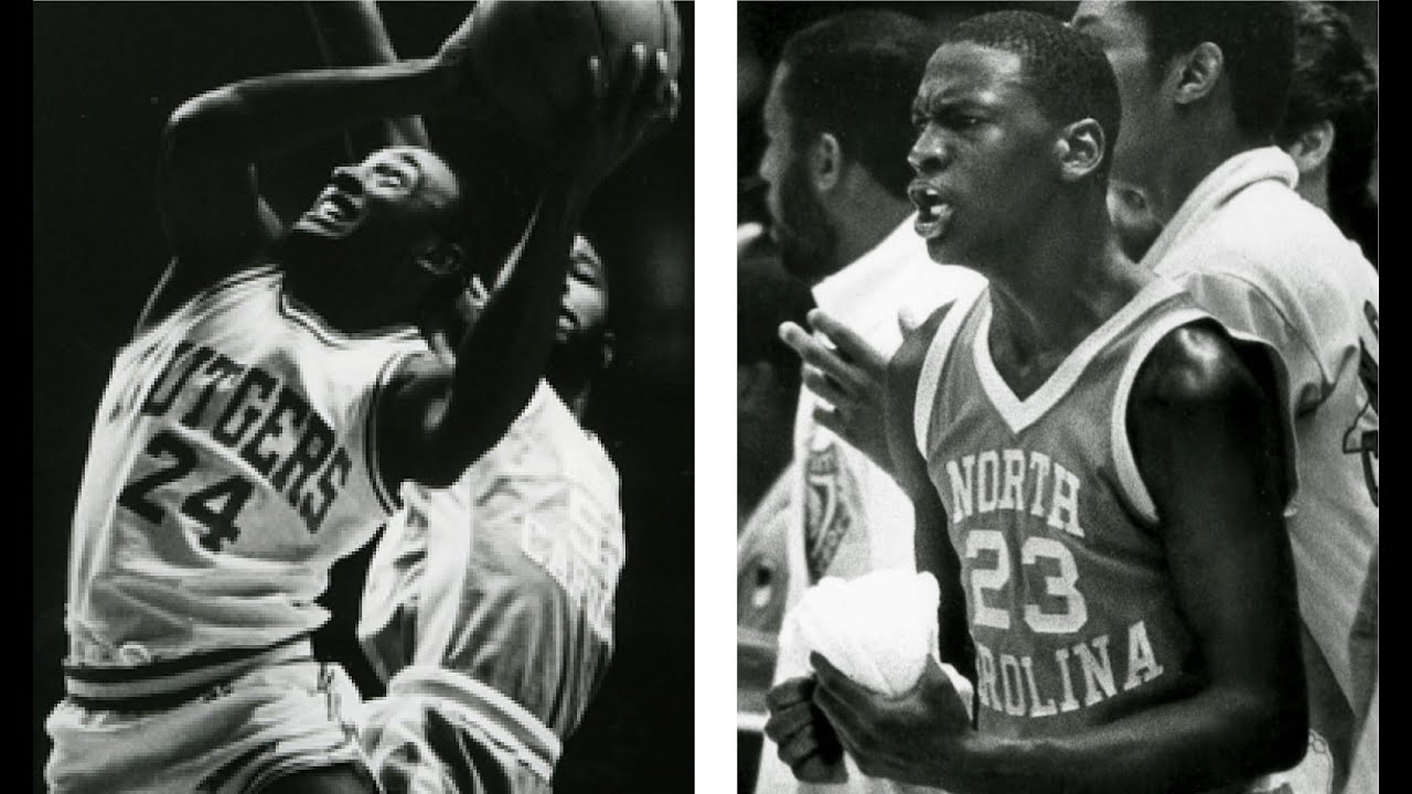 Rutgers battles #1 UNC w/ Michael Jordan (Dec 19, 1981)